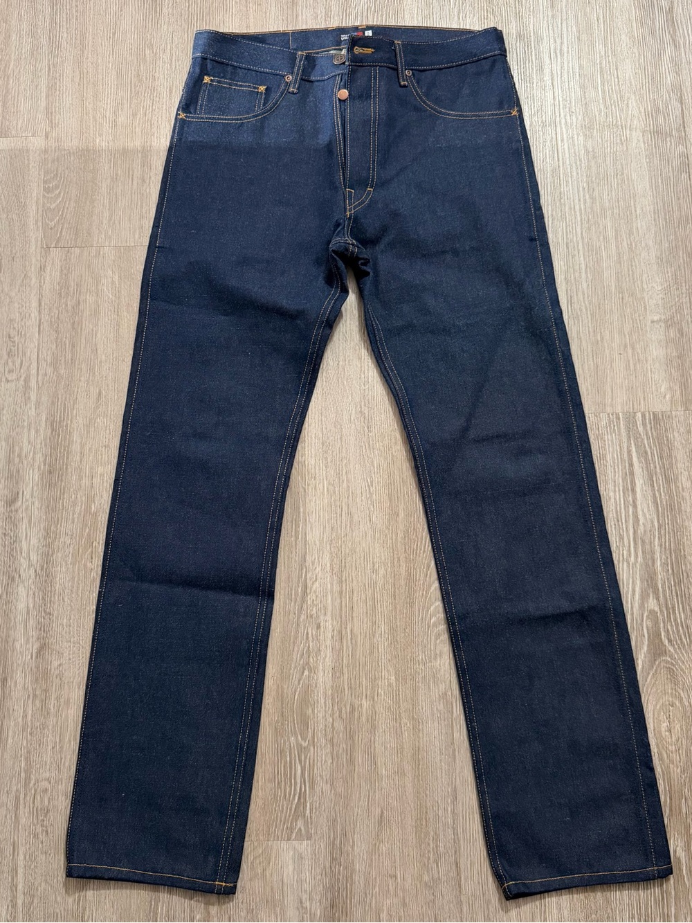 Mr Clarke Mens 34 Riding Denim Jeans Made with Kevlar USA Button Fly Made In USA